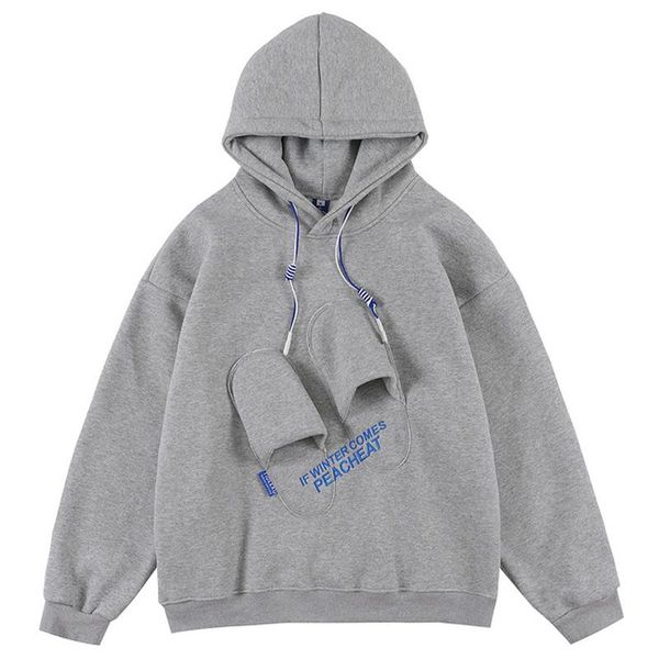 men's hoodies & sweatshirts men harajuku slippers patch embroidery fleece hoodie coat winter oversized cotton retro thick warm gray p, Black
men's hoodies & sweatshirts men harajuku slippers patch embroidery fleece hoodie coat winter oversized cotton retro thick warm gray p, Black