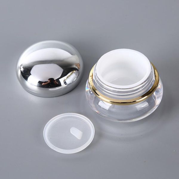 15g empty acrylic cream jars high-end clear base makeup foundation lip face oil eyeliner gel container pot with silver lid 10pcs
15g empty acrylic cream jars high-end clear base makeup foundation lip face oil eyeliner gel container pot with silver lid 10pcs