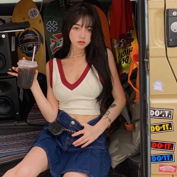 womengaga boho knitted mini suspender vest women's summer v neck short white asian girl female tank qn3x 210603
womengaga boho knitted mini suspender vest women's summer v neck short white asian girl female tank qn3x 210603