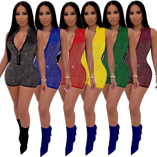 women's jumpsuits & rompers 2021 women sequin diamond playsuit front zipper sleeveless long sleeve club party bodycon mini jumpsuit, Black;white
women's jumpsuits & rompers 2021 women sequin diamond playsuit front zipper sleeveless long sleeve club party bodycon mini jumpsuit, Black;white