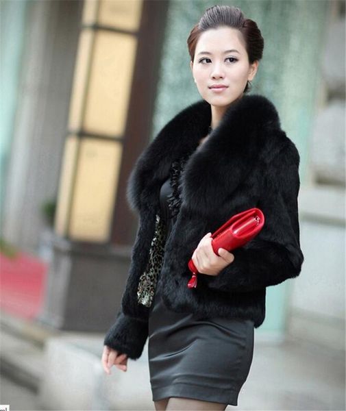 2021 new faux women simple winter design fox furs collar coats womens rabbit fur coat warm outerwear plus size 5xl wxf51 thbo, Black
2021 new faux women simple winter design fox furs collar coats womens rabbit fur coat warm outerwear plus size 5xl wxf51 thbo, Black