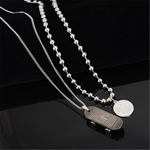 pendant necklaces hip hop personality long necklace ornaments multi-layer chain women accessories, Silver
pendant necklaces hip hop personality long necklace ornaments multi-layer chain women accessories, Silver
