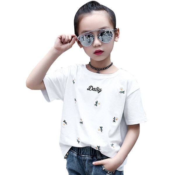t-shirt for girls flower embroidery shirt girl letter pattern shirts child teenage kids clothes tee 6 8 10 12 13 14 year 210527, Blue
t-shirt for girls flower embroidery shirt girl letter pattern shirts child teenage kids clothes tee 6 8 10 12 13 14 year 210527, Blue