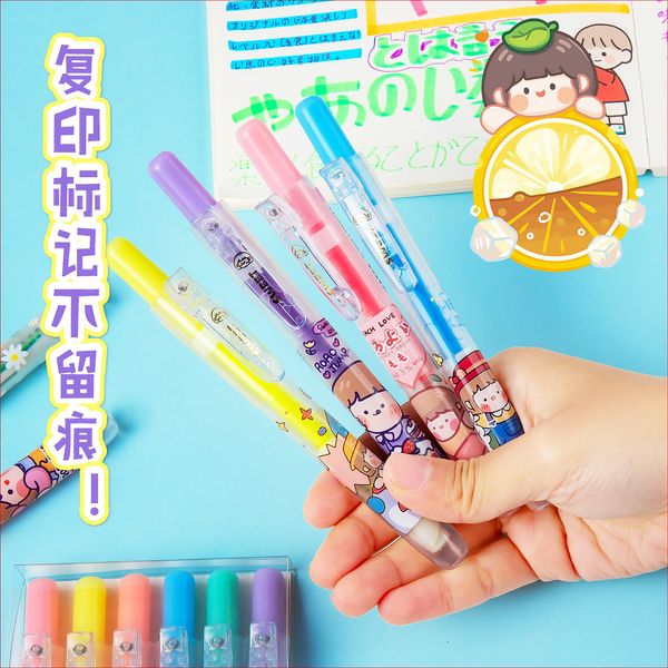 painting pens creative push type orcent set 6- marker student marking candy color hand account pen, Black;red
painting pens creative push type orcent set 6- marker student marking candy color hand account pen, Black;red
