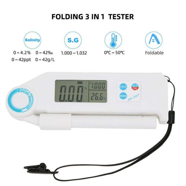 meters ph meter sa-1017 folding digital salinity tds ec detection tester for aquaculture swimming pool measuring tool
meters ph meter sa-1017 folding digital salinity tds ec detection tester for aquaculture swimming pool measuring tool