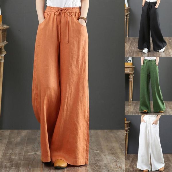 spring summer casual solid womens pants color wide leg high waist pockets loose long plus size 3xl for female, Black;white
spring summer casual solid womens pants color wide leg high waist pockets loose long plus size 3xl for female, Black;white