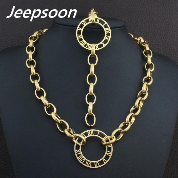earrings & necklace fashion jewelry stainless steel chain roman number bracelet set for woman sbjgaccj, Silver
earrings & necklace fashion jewelry stainless steel chain roman number bracelet set for woman sbjgaccj, Silver