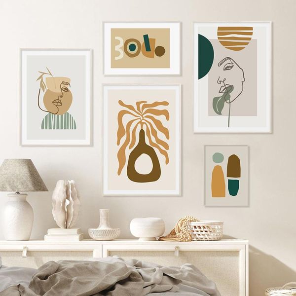 paintings abstract boho face line leaves modern posters canvas painting wall art print picture for living room interior home decoration
paintings abstract boho face line leaves modern posters canvas painting wall art print picture for living room interior home decoration