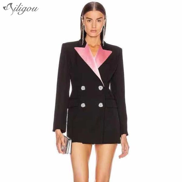 women's suits & blazers ailigou 2021 ladies luxury diamond buttons casual slim suit jacket v-neck party coat, White;black
women's suits & blazers ailigou 2021 ladies luxury diamond buttons casual slim suit jacket v-neck party coat, White;black