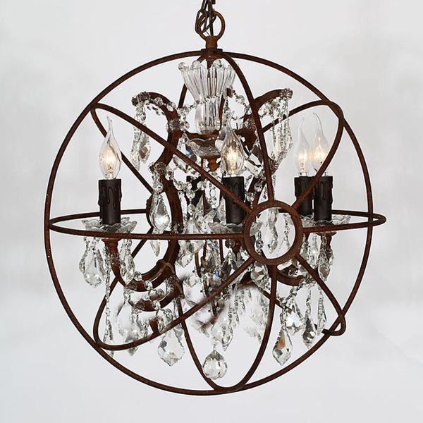 pendant lamps retro vintage rust iron cage chandeliers lustre suspension church living room lighting orb crystal chandelier home decoration
pendant lamps retro vintage rust iron cage chandeliers lustre suspension church living room lighting orb crystal chandelier home decoration