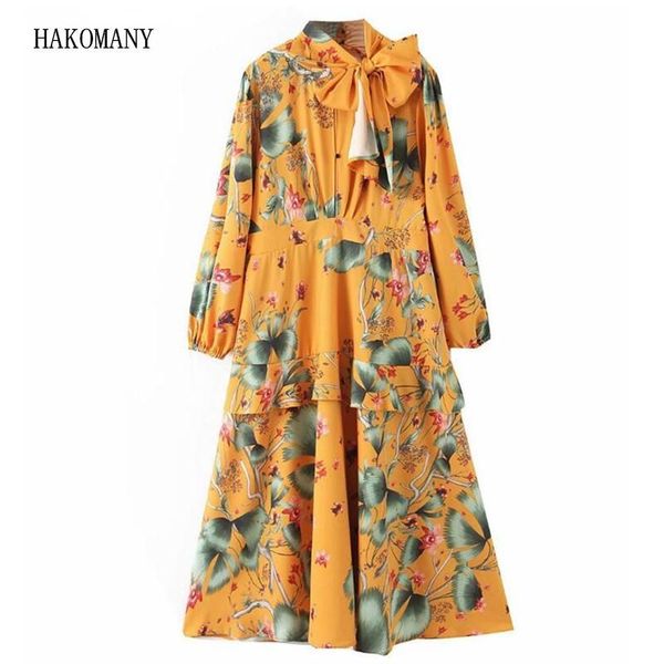casual dresses 2021 women tie bow collar yellow flower print long sleeve dress vintage spliced ruffle front slit backless, Black;gray
casual dresses 2021 women tie bow collar yellow flower print long sleeve dress vintage spliced ruffle front slit backless, Black;gray