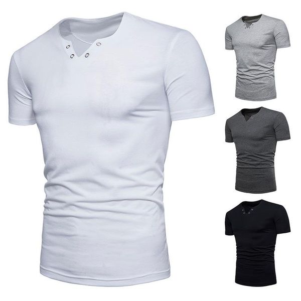men's t-shirts short sleeve t-shirt solid color slim v-neck large size top, White;black
men's t-shirts short sleeve t-shirt solid color slim v-neck large size top, White;black
