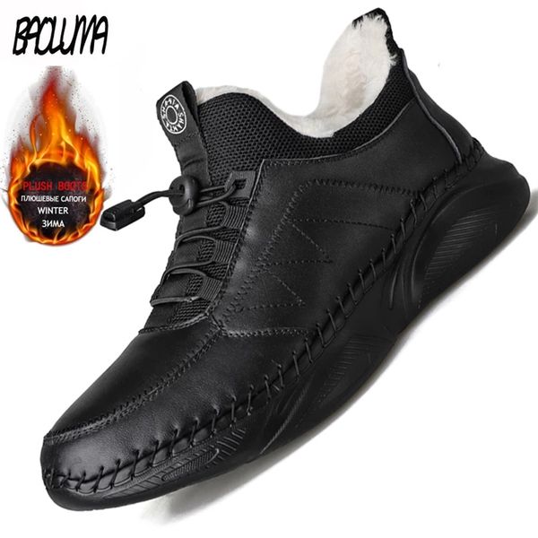 brand winter men's boots thick plush snow waterproof outdoor soft breathable sneakers autumn shoes 211022, Black
brand winter men's boots thick plush snow waterproof outdoor soft breathable sneakers autumn shoes 211022, Black