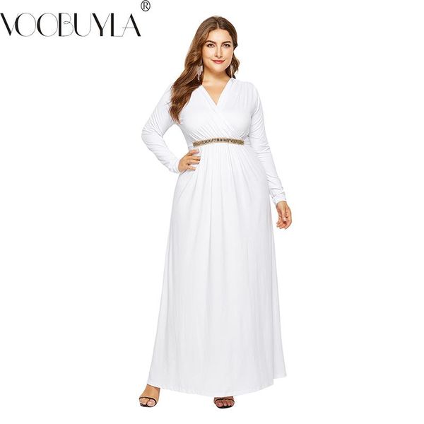 casual dresses voobuyala 2021 spring elasticity long sleeves plus size v-neck dress summer elegant party beach maxi vestido, Black;gray
casual dresses voobuyala 2021 spring elasticity long sleeves plus size v-neck dress summer elegant party beach maxi vestido, Black;gray