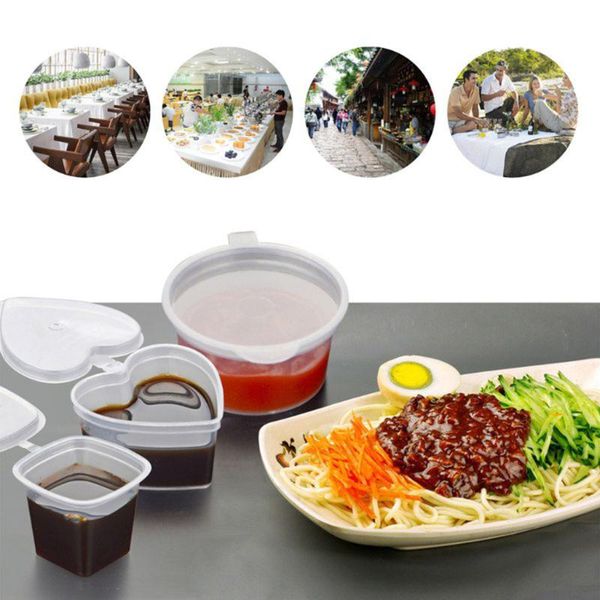 50pcs disposable sauce cups plastic clear chutney cups one piece box with lids kitchen storage container
50pcs disposable sauce cups plastic clear chutney cups one piece box with lids kitchen storage container