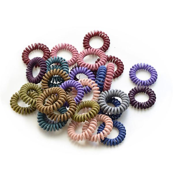 pack 5pcs random color children's frosted matte telephone line hairring dark series plastic women's hair rope headdress h038, Slivery;white
pack 5pcs random color children's frosted matte telephone line hairring dark series plastic women's hair rope headdress h038, Slivery;white