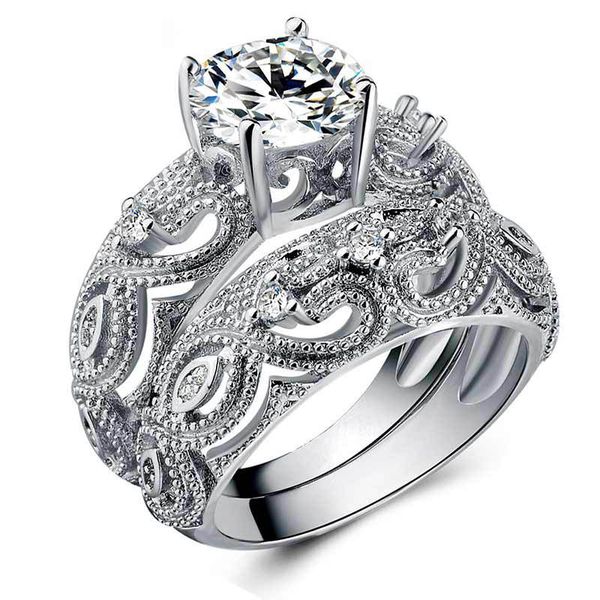 fashion classic charm couple rings personality hollow heart shaped ring exaggeration zirconia brass jewelry, Silver
fashion classic charm couple rings personality hollow heart shaped ring exaggeration zirconia brass jewelry, Silver
