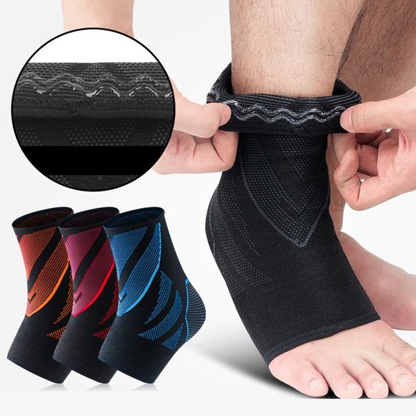 ankle support 1 pcs knitted sleeves brace sports safety breathable anti-sprain basketball running jogging foot protector, Blue;black
ankle support 1 pcs knitted sleeves brace sports safety breathable anti-sprain basketball running jogging foot protector, Blue;black