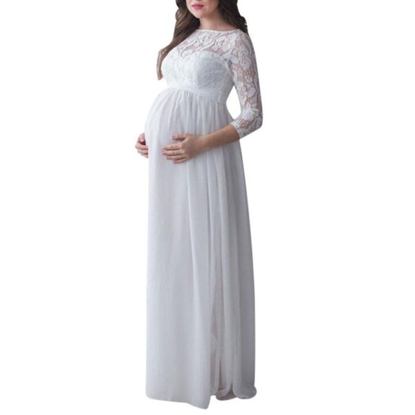 maternity dresses pregnant women dress spring summer autumn long sleeve lace sheer gown maxi pography props, White
maternity dresses pregnant women dress spring summer autumn long sleeve lace sheer gown maxi pography props, White