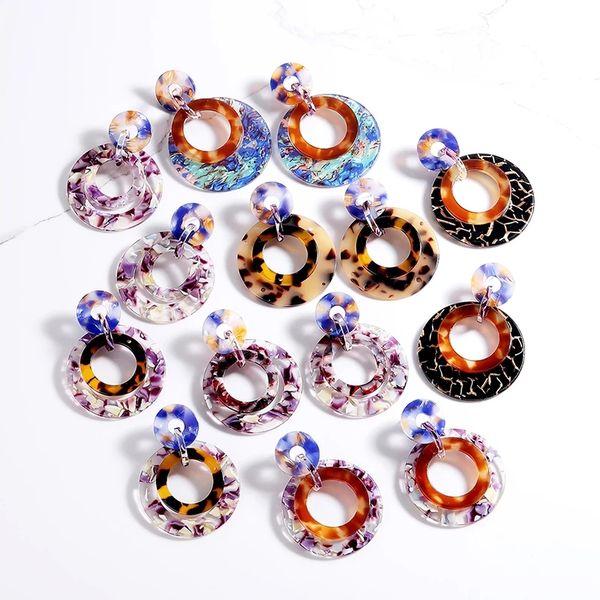 vintage acid acrylic tortoiseshell drop earring for women leopard geometric double circle dangle earrings pendientes za jewelry, Silver
vintage acid acrylic tortoiseshell drop earring for women leopard geometric double circle dangle earrings pendientes za jewelry, Silver