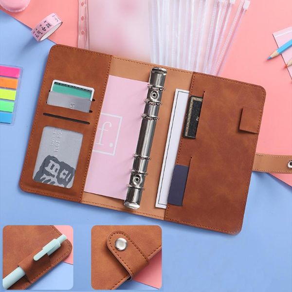 storage bags leather mini loose-leaf hand book student portable notebook ring binder school supplies with 12 zipper pockets #t2g
storage bags leather mini loose-leaf hand book student portable notebook ring binder school supplies with 12 zipper pockets #t2g