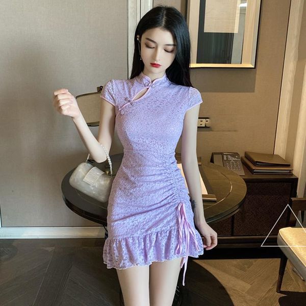 ethnic clothing women fashion lace qipao oriental nightclub bodycon chinese style cheongsam slim mini dress lady party vestidos, Red
ethnic clothing women fashion lace qipao oriental nightclub bodycon chinese style cheongsam slim mini dress lady party vestidos, Red
