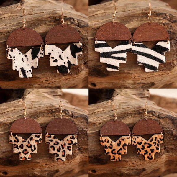 dangle & chandelier patchwork geometric semicircle natural wood genuine leather leopard cow earrings for women wooden link jewelry wholesale, Silver
dangle & chandelier patchwork geometric semicircle natural wood genuine leather leopard cow earrings for women wooden link jewelry wholesale, Silver