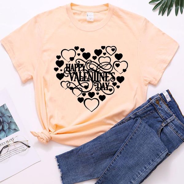 women's t-shirt casual summer couple short sleeve woman tshirt valentine's day gift lover tee top, White
women's t-shirt casual summer couple short sleeve woman tshirt valentine's day gift lover tee top, White