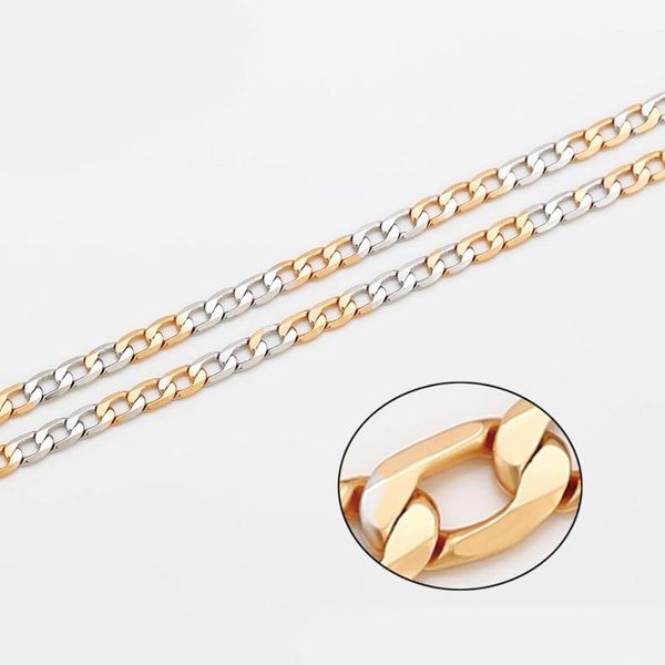 chains xp jewelry --( 45cm x 3 mm ) 18 inch 18k gold mix white plated 2 colors 1:1 figaro chain necklaces for women men fashion, Silver
chains xp jewelry --( 45cm x 3 mm ) 18 inch 18k gold mix white plated 2 colors 1:1 figaro chain necklaces for women men fashion, Silver