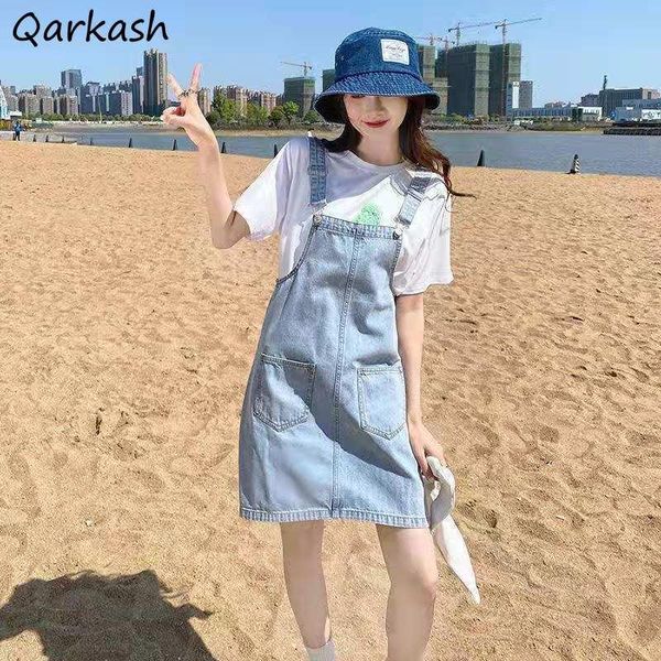 casual dresses women above knee loose denim fashion summer thin korean style spaghetti strap vintage streetwear quality soft retro, Black;gray
casual dresses women above knee loose denim fashion summer thin korean style spaghetti strap vintage streetwear quality soft retro, Black;gray
