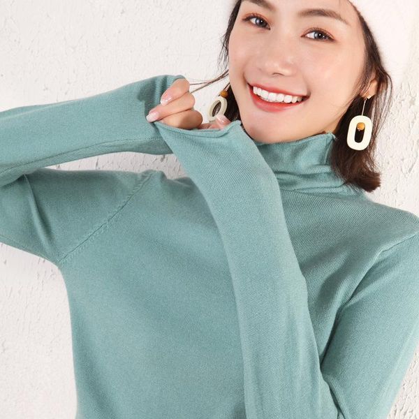 women's sweaters 2021 cashmere sweater casual long-sleeved shirt turtleneck female knitted pullover, White;black
women's sweaters 2021 cashmere sweater casual long-sleeved shirt turtleneck female knitted pullover, White;black