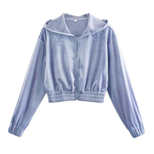 women's jackets 2021 women jacket velvet elastic high-waist short crop hoodie coat fashion ins high street casual woman outfits, Black;brown
women's jackets 2021 women jacket velvet elastic high-waist short crop hoodie coat fashion ins high street casual woman outfits, Black;brown