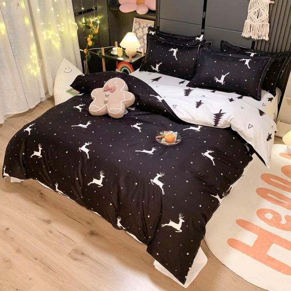 bedding sets home solid color fawn jacquard craft bed sheet set