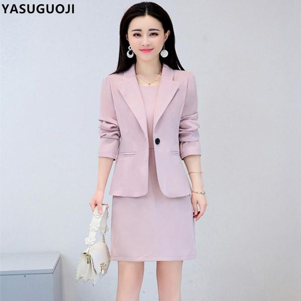 women's suits & blazers yasuguoji autumn office lady solid color slim female dress single button blazer with knee-length suit women lxf, White;black
women's suits & blazers yasuguoji autumn office lady solid color slim female dress single button blazer with knee-length suit women lxf, White;black