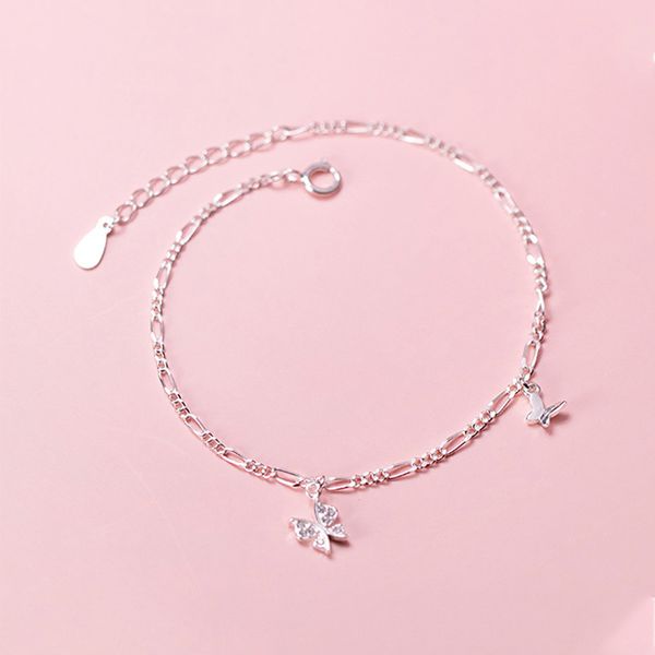 925 sterling silver anklet crystal bowknot foot chain for women fine jewelry diy jewelry mother's day gift, Red;blue
925 sterling silver anklet crystal bowknot foot chain for women fine jewelry diy jewelry mother's day gift, Red;blue