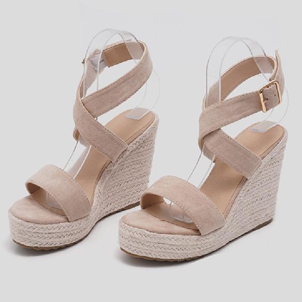 sandals summer women platform ladies wedges heels shoes casual girls ankle cross straps 2021, Black
sandals summer women platform ladies wedges heels shoes casual girls ankle cross straps 2021, Black