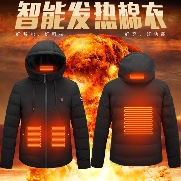 self-adjusting warm coat temperature usb intelligent four zone heating men's coat ironless stand collar solid color youth hooded casual, Black
self-adjusting warm coat temperature usb intelligent four zone heating men's coat ironless stand collar solid color youth hooded casual, Black