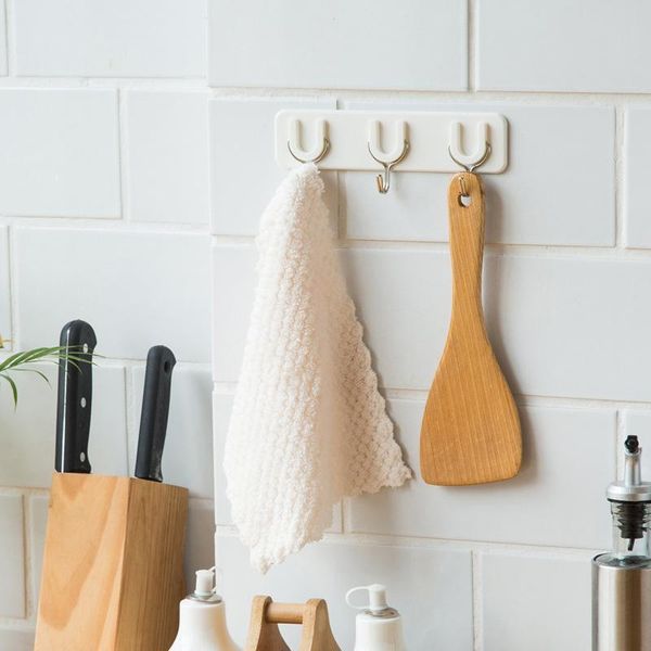 hooks & rails 3 kitchen organizer wall hanger self adhesive plastic clothes towel holder white multi-purpose bathroom accessories
hooks & rails 3 kitchen organizer wall hanger self adhesive plastic clothes towel holder white multi-purpose bathroom accessories