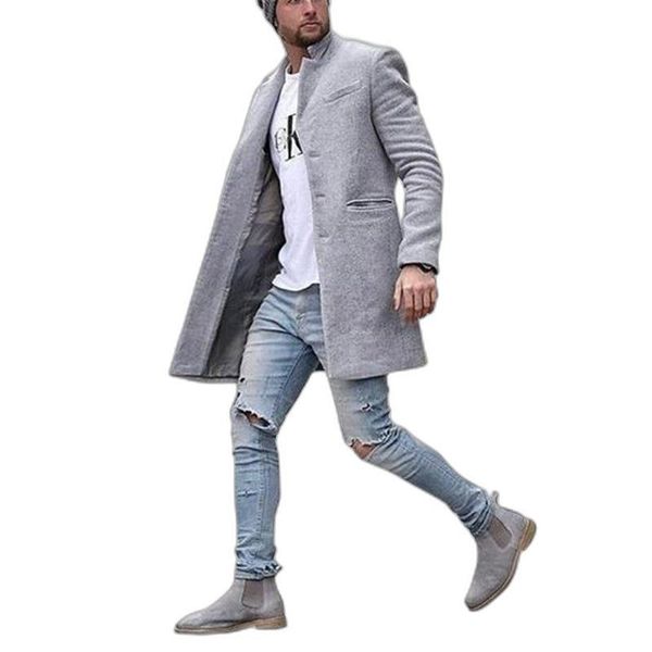 men's trench coats 2021 fashion men wool & blends mens casual business coat leisure overcoat male punk style dust jackets, Tan;black
men's trench coats 2021 fashion men wool & blends mens casual business coat leisure overcoat male punk style dust jackets, Tan;black