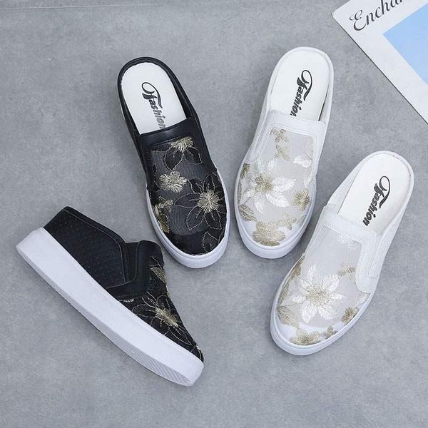 shoes slippers flat med slides cover toe women heels pantofle platform high 2021 scandals fretwork rubber embroider pu floral, Black
shoes slippers flat med slides cover toe women heels pantofle platform high 2021 scandals fretwork rubber embroider pu floral, Black