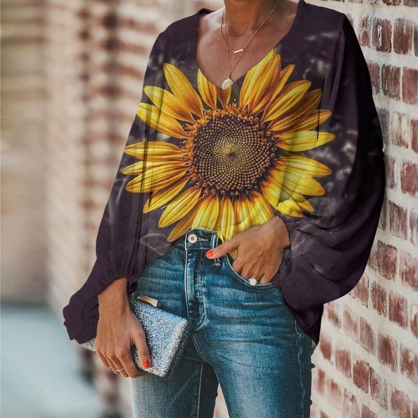 forudesigns new harajuku style vintage sunflowers printing blouse casual loose long sleeve v-neck shirt dropshipping, White
forudesigns new harajuku style vintage sunflowers printing blouse casual loose long sleeve v-neck shirt dropshipping, White