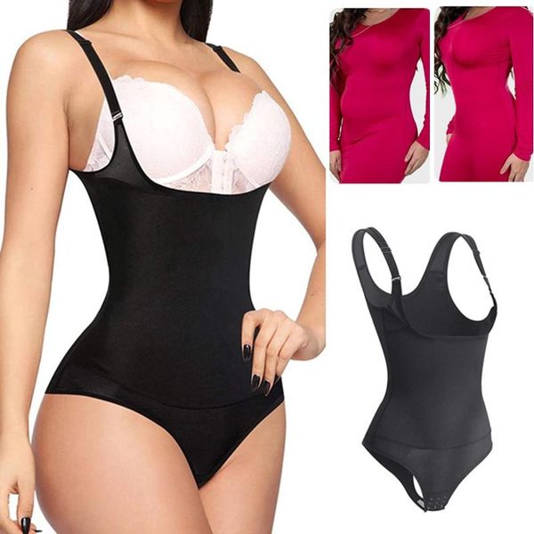 women waist trainer shapewear thong bodysuit seamless tummy control panty faja open bust body shaper slimming corset, Black;white
women waist trainer shapewear thong bodysuit seamless tummy control panty faja open bust body shaper slimming corset, Black;white