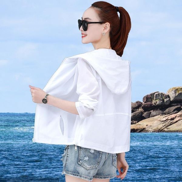 women's trench coats sun-proof clothing womens short style 2021 thin loose outdoor casual breathable sun-protective windbreaker coat, Tan;black
women's trench coats sun-proof clothing womens short style 2021 thin loose outdoor casual breathable sun-protective windbreaker coat, Tan;black