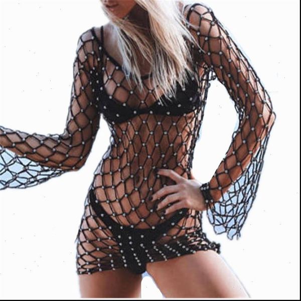 black white 2colors backless fishnet beach dress women club wear bodycon dress mesh hollow out party dresses vestidos, Black;gray
black white 2colors backless fishnet beach dress women club wear bodycon dress mesh hollow out party dresses vestidos, Black;gray