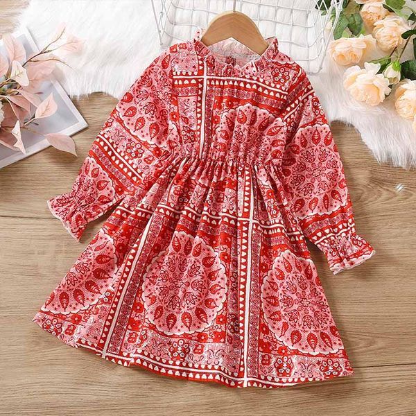 girl's dresses fall girl dress 2021 fashion baby girls printed costumes flare sleeve spring kids clothes children's casual vestido, Red;yellow
girl's dresses fall girl dress 2021 fashion baby girls printed costumes flare sleeve spring kids clothes children's casual vestido, Red;yellow