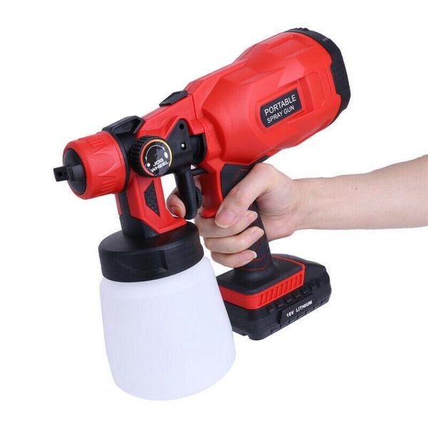 professional spray guns 18v electric cordless gun 800ml household paint sprayer high pressure flow control easy airbrush spraying power tool
professional spray guns 18v electric cordless gun 800ml household paint sprayer high pressure flow control easy airbrush spraying power tool