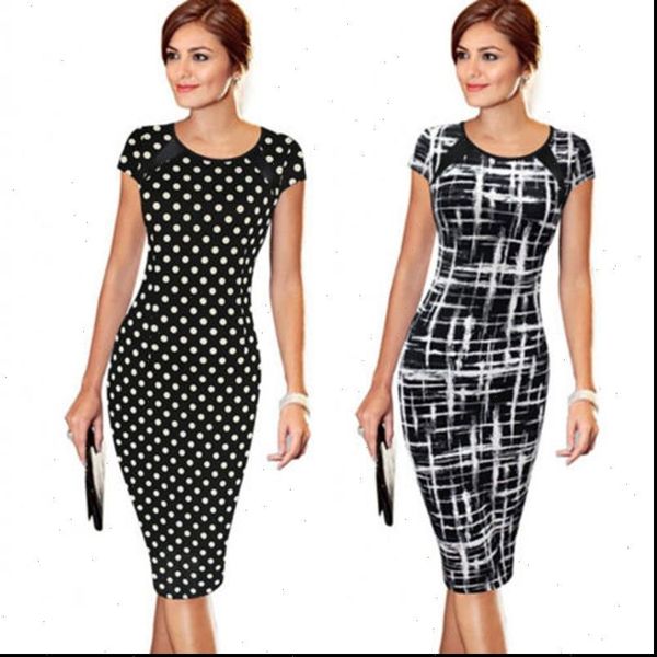women new fashion office lady slim short sleeve dot vintage dress summer casual short pencil midi dress plus size hot, Black;gray
women new fashion office lady slim short sleeve dot vintage dress summer casual short pencil midi dress plus size hot, Black;gray