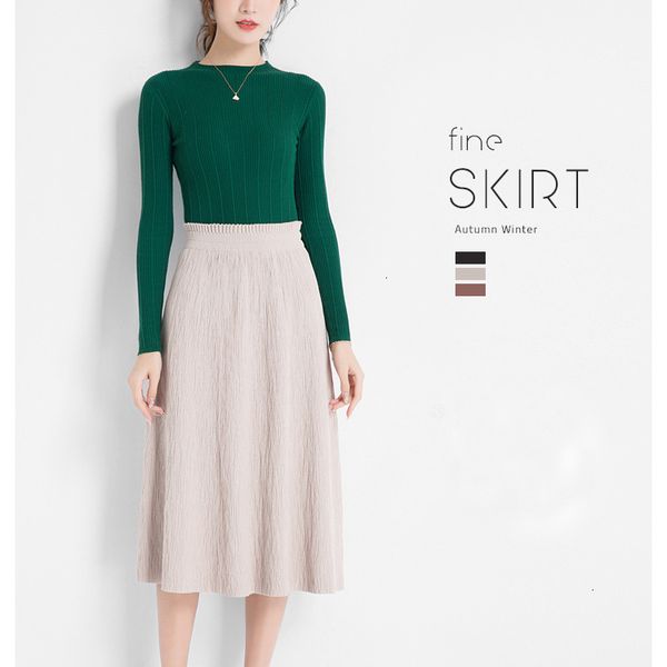 high new 2021 waist stretch spring knitted a-line long women casual beige skirt faldas jupe femme saia 0j7s, Black
high new 2021 waist stretch spring knitted a-line long women casual beige skirt faldas jupe femme saia 0j7s, Black