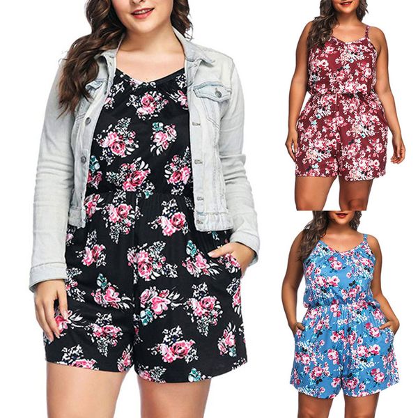 sleeveless v-neck womens rompers summer playsuit plus size suspenders printing ruched female floral loose rompers overalls short jumpsuits, Black;white
sleeveless v-neck womens rompers summer playsuit plus size suspenders printing ruched female floral loose rompers overalls short jumpsuits, Black;white