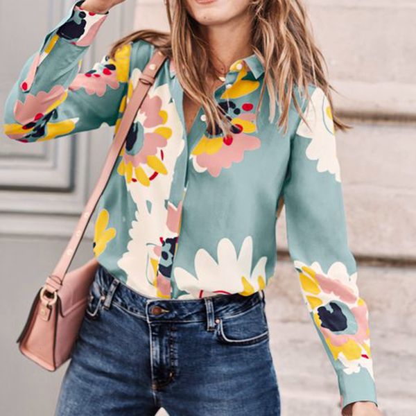 2021 new suower print silk summer elegant long sleeve buttons crepe de chine blouse office lady shirt women autumn 3xtm, White
2021 new suower print silk summer elegant long sleeve buttons crepe de chine blouse office lady shirt women autumn 3xtm, White